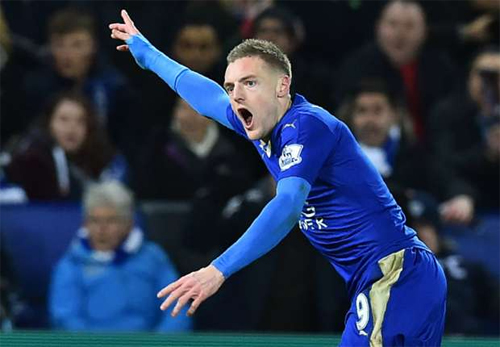 Vardy đang chơi tuyệt hay trong màu áo Leicester City. Ảnh: Reuters
